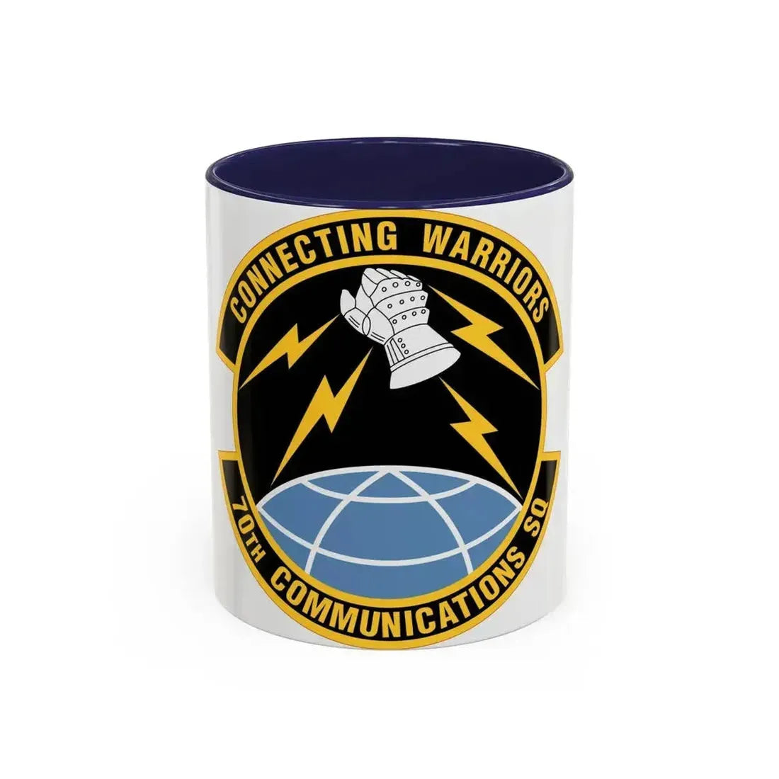 70th Communications Squadron (U.S. Air Force) Accent Coffee Mug 11oz Navy - Go Mug Yourself