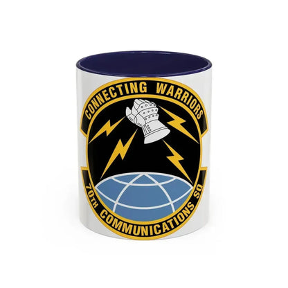 70th Communications Squadron (U.S. Air Force) Accent Coffee Mug 11oz Navy - Go Mug Yourself