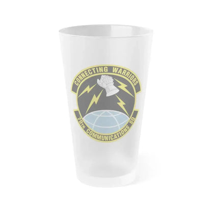 70th Communications Squadron (U.S. Air Force) Frosted Pint Glass 16oz 16oz Frosted - Go Mug Yourself