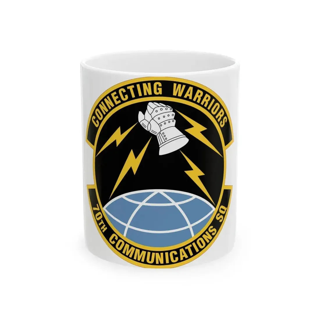 70th Communications Squadron (U.S. Air Force) White Coffee Mug 11oz - Go Mug Yourself