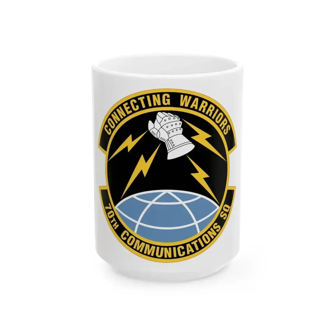 70th Communications Squadron (U.S. Air Force) White Coffee Mug 15oz - Go Mug Yourself