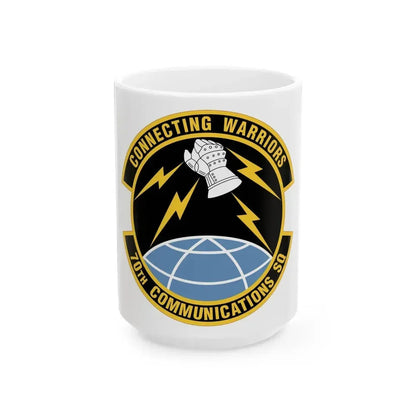 70th Communications Squadron (U.S. Air Force) White Coffee Mug 15oz - Go Mug Yourself