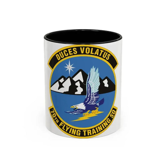 70th Flying Training Squadron (U.S. Air Force) Accent Coffee Mug 11oz Black - Go Mug Yourself