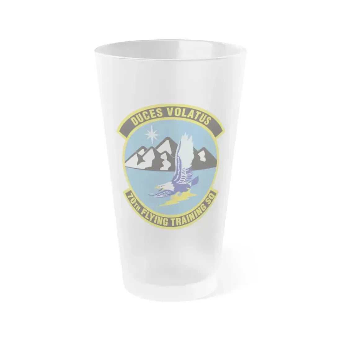 70th Flying Training Squadron (U.S. Air Force) Frosted Pint Glass 16oz 16oz Frosted - Go Mug Yourself