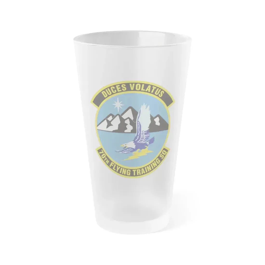 70th Flying Training Squadron (U.S. Air Force) Frosted Pint Glass 16oz 16oz Frosted - Go Mug Yourself