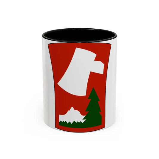 70th Infantry Division patch (U.S. Army) Accent Coffee Mug 11oz Black - Go Mug Yourself