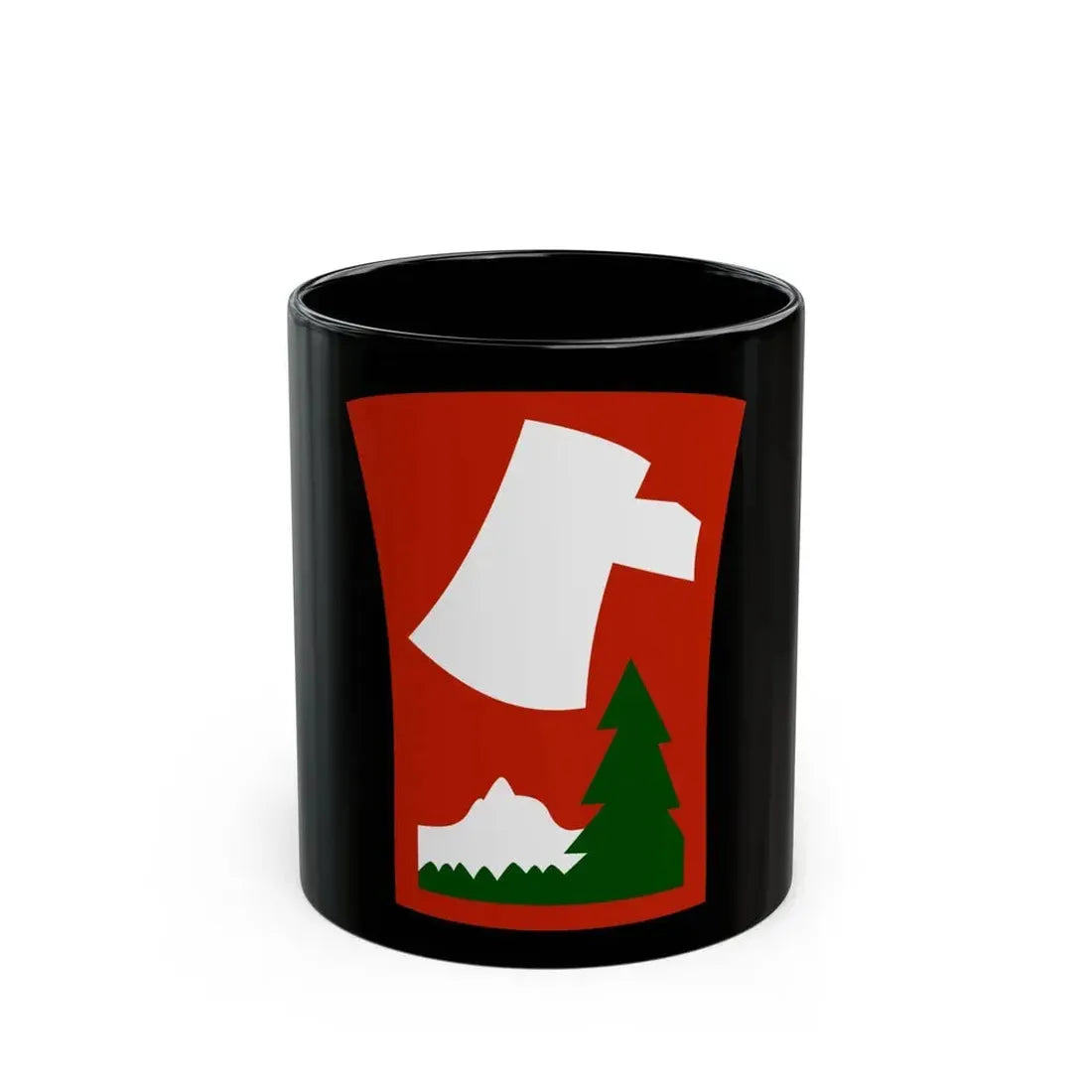 70th Infantry Division patch (U.S. Army) Black Coffee Mug 11oz - Go Mug Yourself