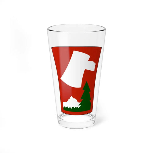 70th Infantry Division patch (U.S. Army) Pint Glass 16oz 16oz - Go Mug Yourself