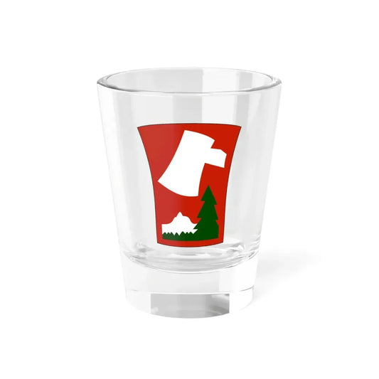 70th Infantry Division patch (U.S. Army) Shot Glass 1.5oz 1.5oz - Go Mug Yourself