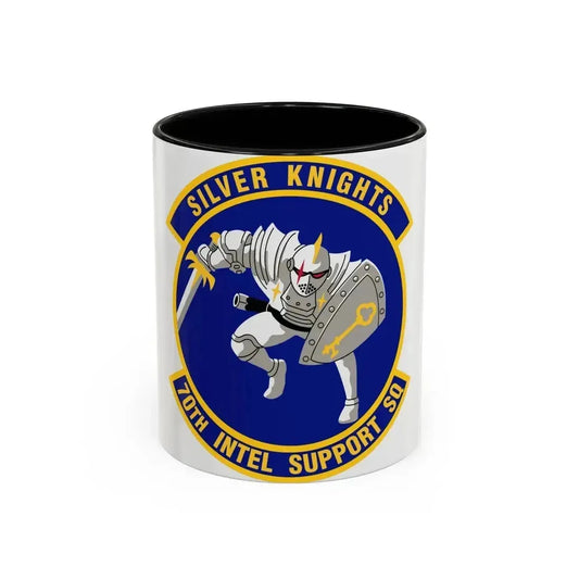 70th Intelligence Support Squadron (U.S. Air Force) Accent Coffee Mug 11oz Black - Go Mug Yourself