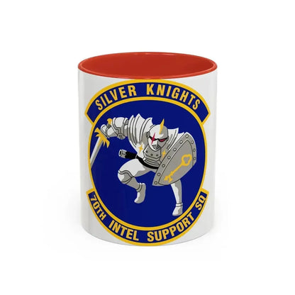 70th Intelligence Support Squadron (U.S. Air Force) Accent Coffee Mug 11oz Red - Go Mug Yourself
