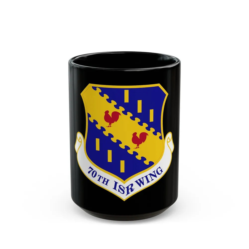 70th Intelligence Surveillance and Reconnaissance Wing (U.S. Air Force) Black Coffee Mug-15oz-Go Mug Yourself