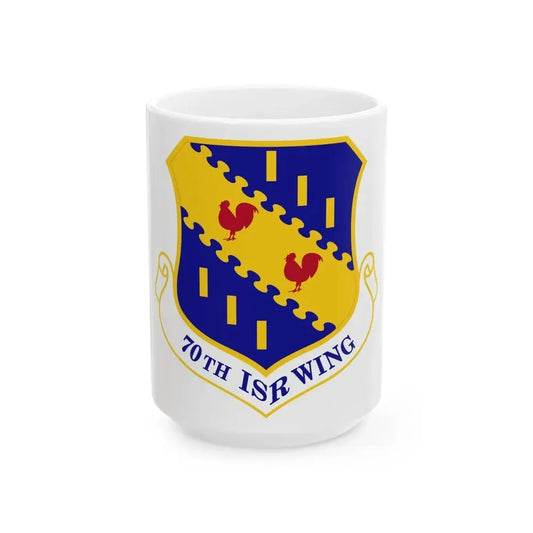 70th Intelligence Surveillance and Reconnaissance Wing (U.S. Air Force) White Coffee Mug 15oz - Go Mug Yourself