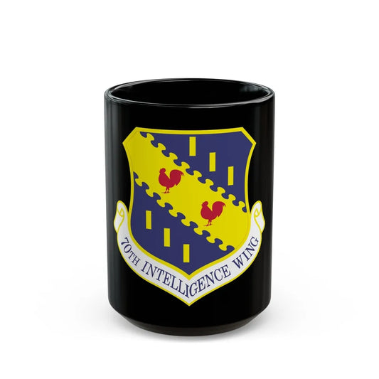 70th Intelligence Wing (U.S. Air Force) Black Coffee Mug-15oz-Go Mug Yourself