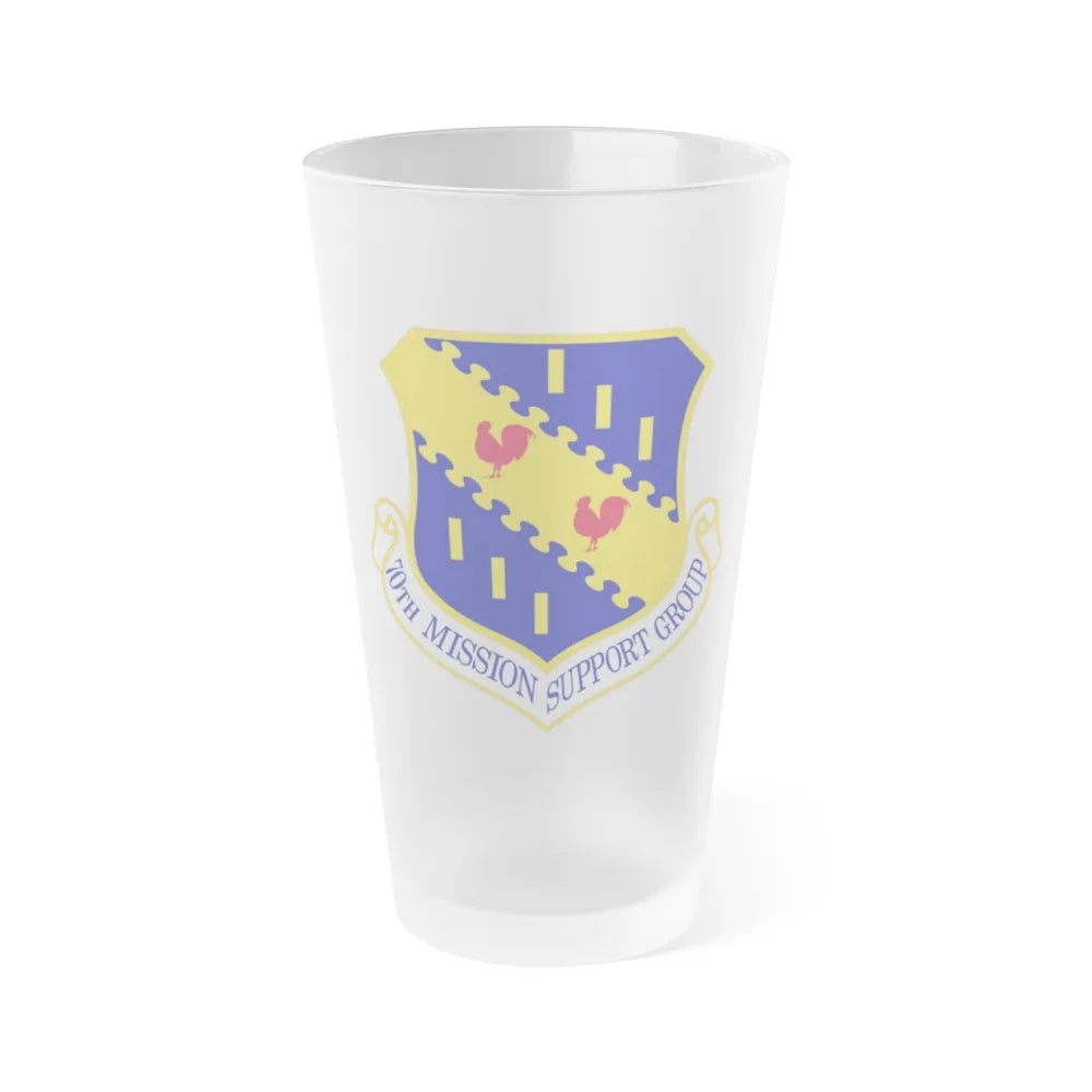 70th Mission Support Group (U.S. Air Force) Frosted Pint Glass 16oz-16oz-Frosted-Go Mug Yourself