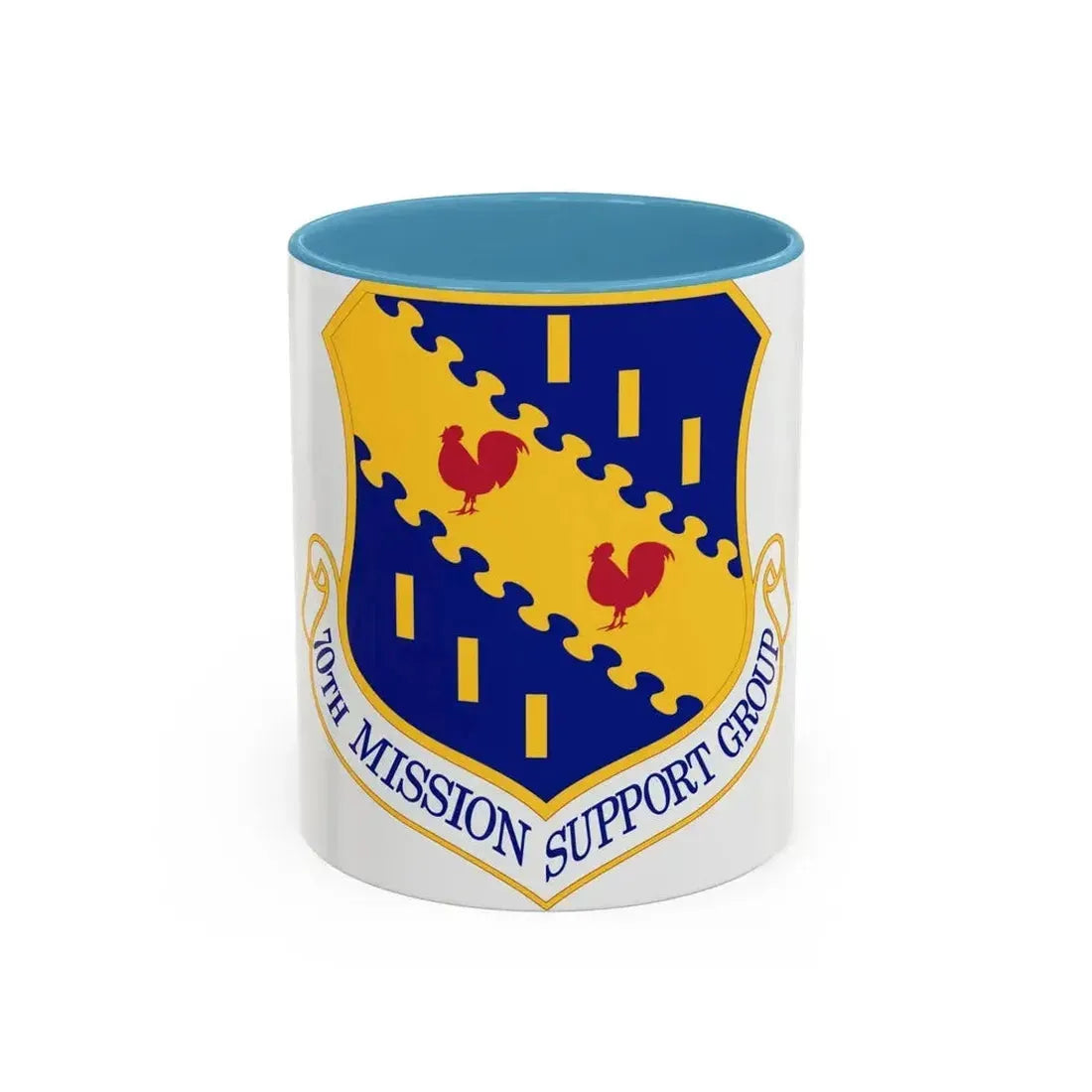 70th Mission Support Group (U.S. Air Force) Accent Coffee Mug 11oz Light Blue - Go Mug Yourself