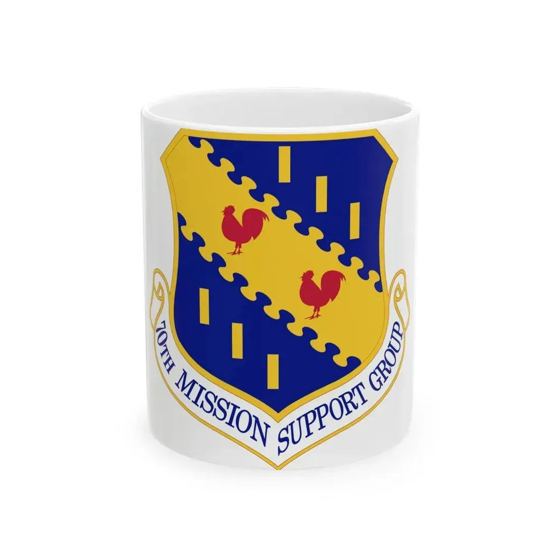 70th Mission Support Group (U.S. Air Force) White Coffee Mug 11oz - Go Mug Yourself