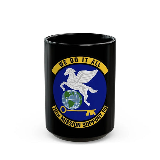 70th Mission Support Squadron (U.S. Air Force) Black Coffee Mug-15oz-Go Mug Yourself