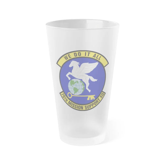 70th Mission Support Squadron (U.S. Air Force) Frosted Pint Glass 16oz-16oz-Frosted-Go Mug Yourself