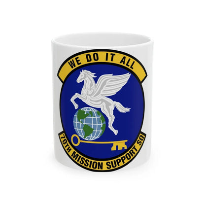 70th Mission Support Squadron (U.S. Air Force) White Coffee Mug-11oz-Go Mug Yourself