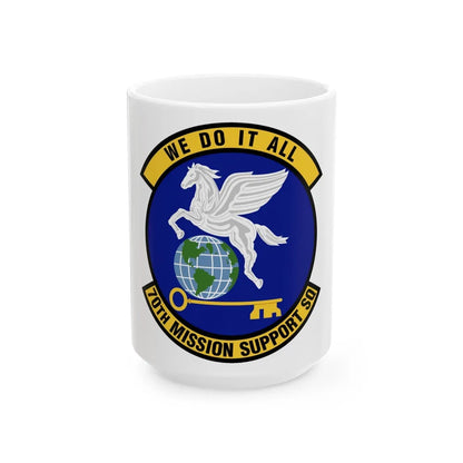 70th Mission Support Squadron (U.S. Air Force) White Coffee Mug-15oz-Go Mug Yourself