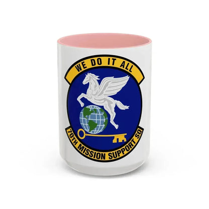 70th Mission Support Squadron (U.S. Air Force) Accent Coffee Mug 15oz Pink - Go Mug Yourself
