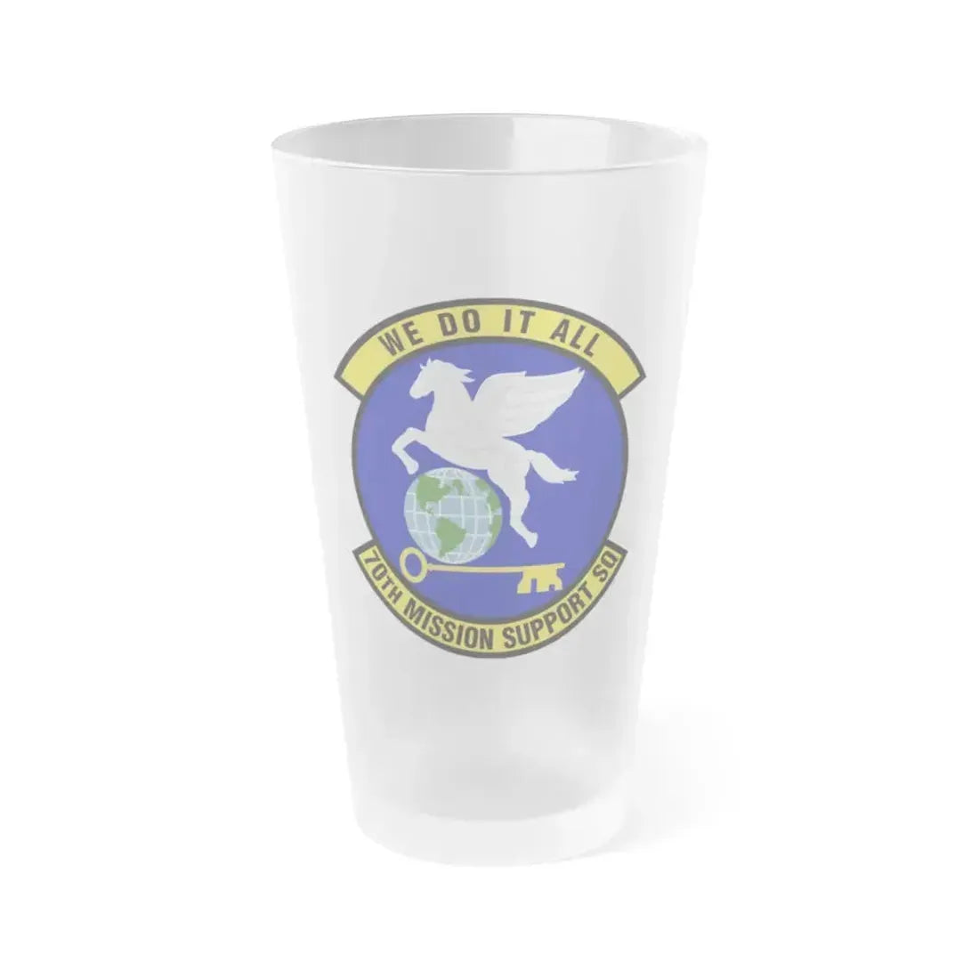 70th Mission Support Squadron (U.S. Air Force) Frosted Pint Glass 16oz 16oz Frosted - Go Mug Yourself