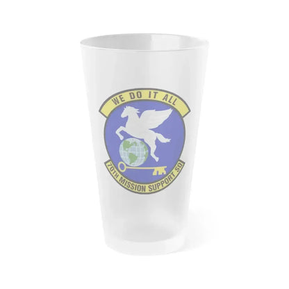 70th Mission Support Squadron (U.S. Air Force) Frosted Pint Glass 16oz 16oz Frosted - Go Mug Yourself