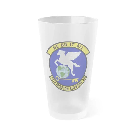 70th Mission Support Squadron (U.S. Air Force) Frosted Pint Glass 16oz 16oz Frosted - Go Mug Yourself