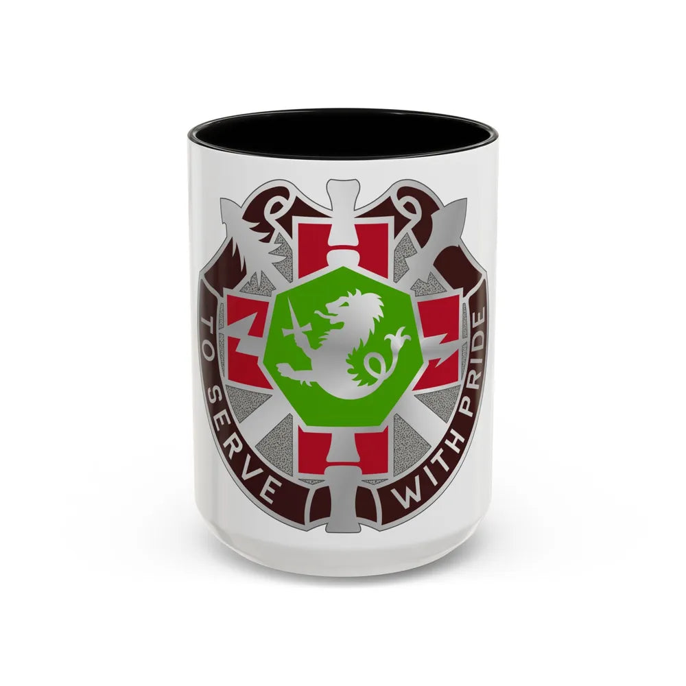 71 Evacuation Hospital (U.S. Army) Accent Coffee Mug-15oz-Black-Go Mug Yourself