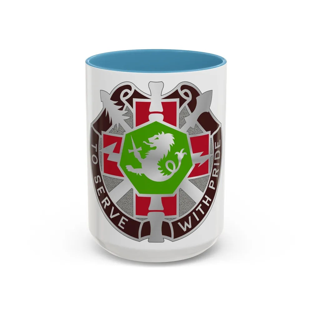 71 Evacuation Hospital (U.S. Army) Accent Coffee Mug-15oz-Light Blue-Go Mug Yourself