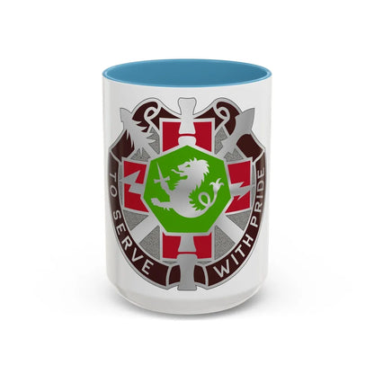 71 Evacuation Hospital (U.S. Army) Accent Coffee Mug-15oz-Light Blue-Go Mug Yourself