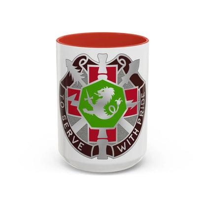 71 Evacuation Hospital (U.S. Army) Accent Coffee Mug-15oz-Red-Go Mug Yourself