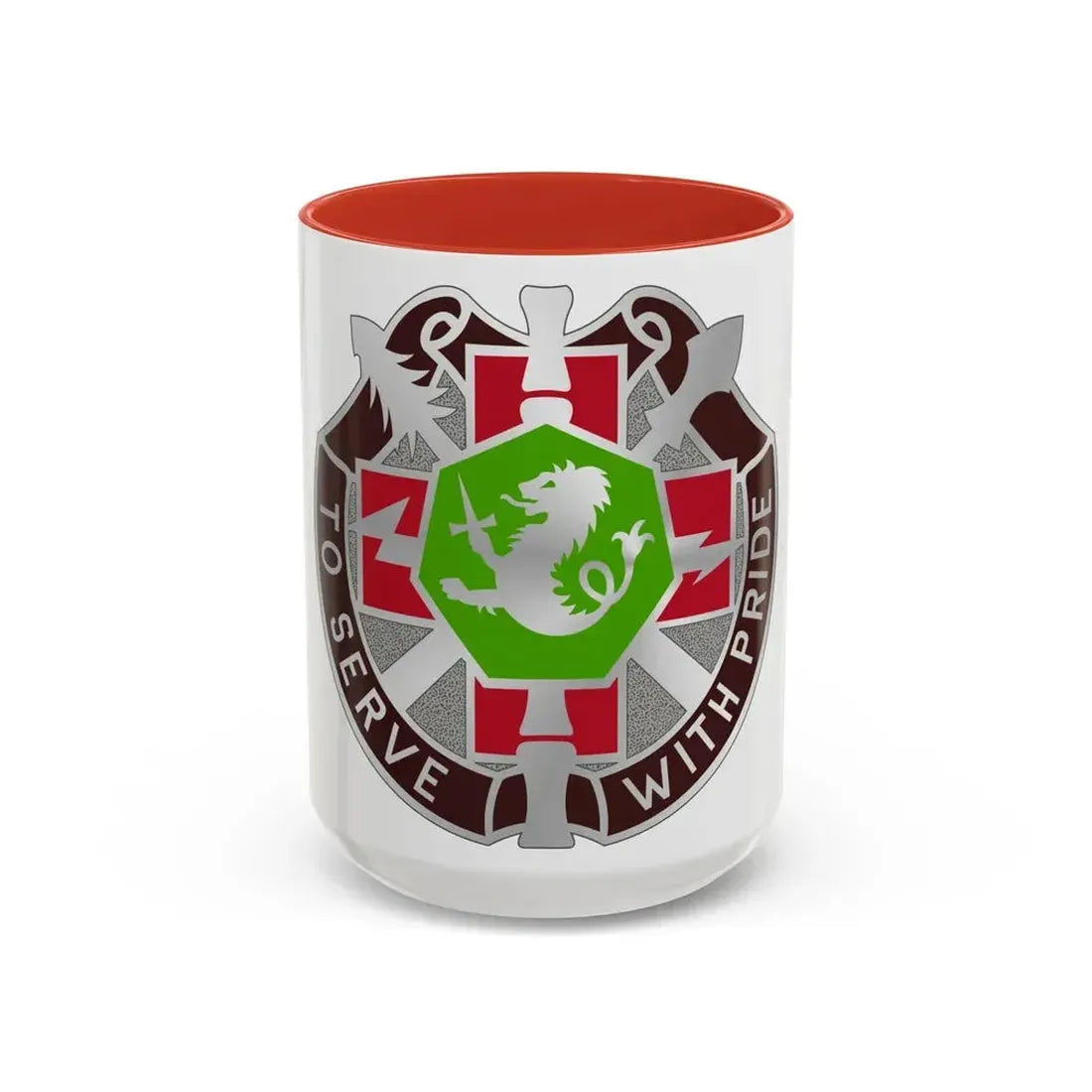 71 Evacuation Hospital (U.S. Army) Accent Coffee Mug 15oz Red - Go Mug Yourself