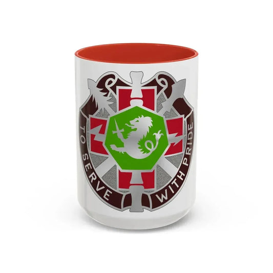 71 Evacuation Hospital (U.S. Army) Accent Coffee Mug 15oz Red - Go Mug Yourself