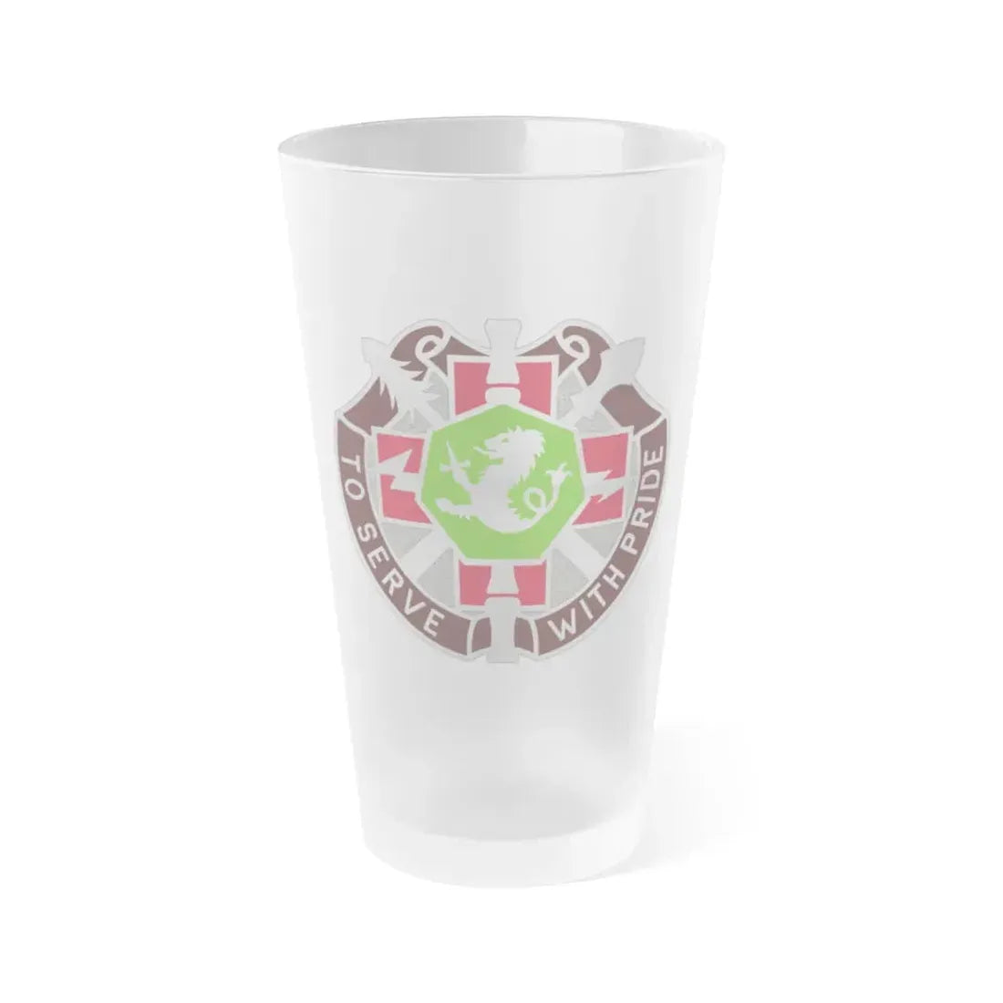 71 Evacuation Hospital (U.S. Army) Frosted Pint Glass 16oz Default Title - Go Mug Yourself