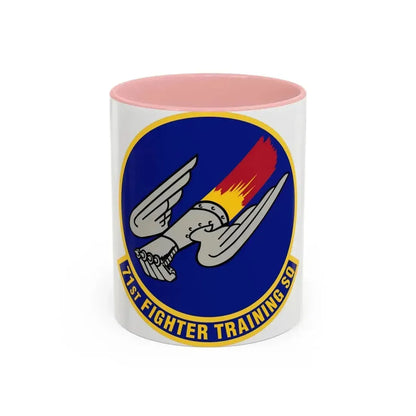 71 Fighter Training Squadron ACC (U.S. Air Force) Accent Coffee Mug 11oz Pink - Go Mug Yourself