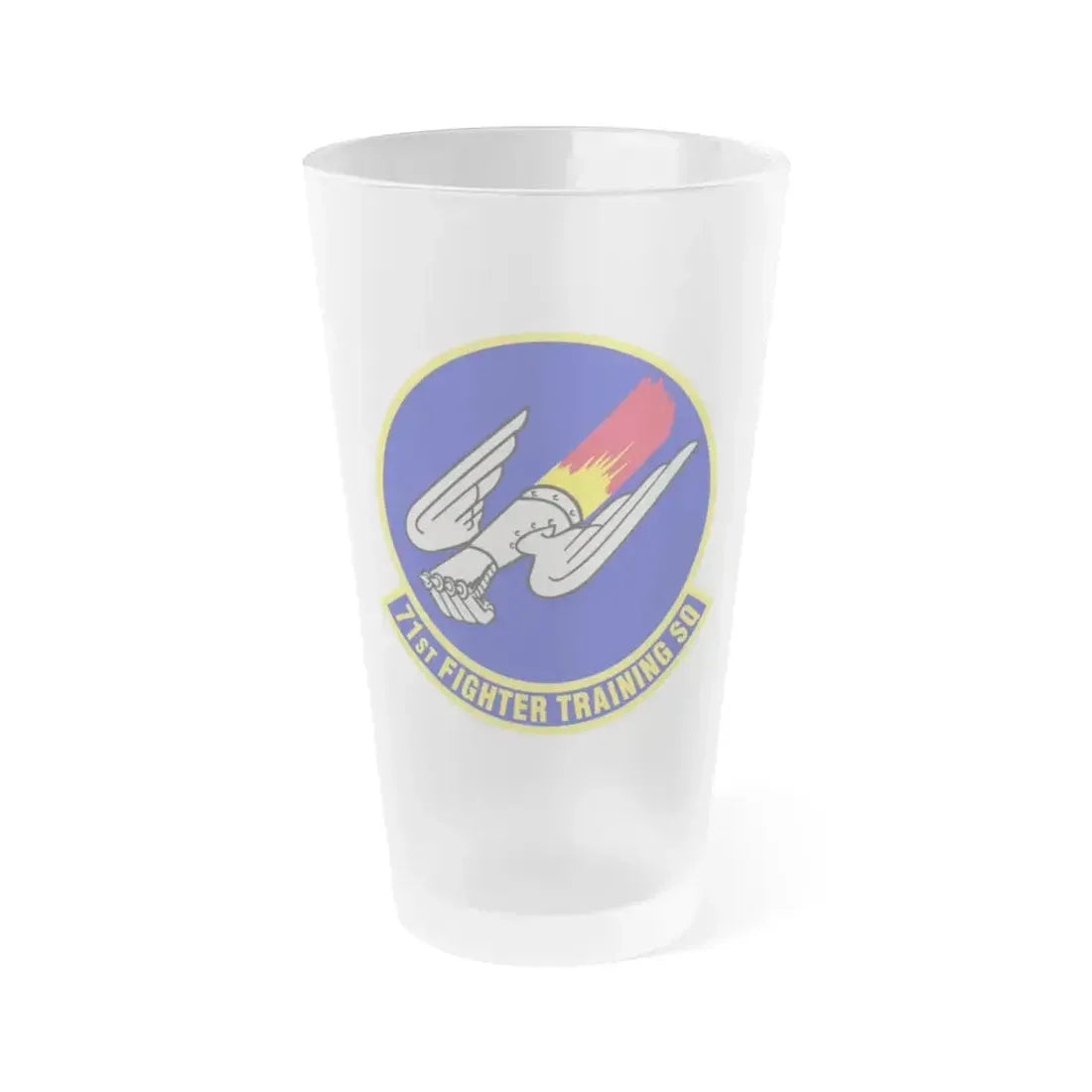 71 Fighter Training Squadron ACC (U.S. Air Force) Frosted Pint Glass 16oz 16oz Frosted - Go Mug Yourself