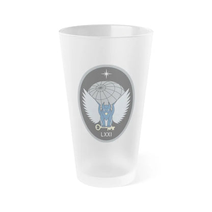 71 Intelligence, Surveillance, and Reconnaissance Squadron (U.S. Space Force) Frosted Pint Glass 16oz-Go Mug Yourself