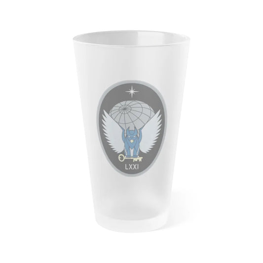 71 Intelligence, Surveillance, and Reconnaissance Squadron (U.S. Space Force) Frosted Pint Glass 16oz-Go Mug Yourself