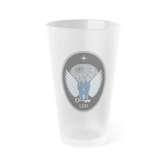 71 Intelligence, Surveillance, and Reconnaissance Squadron (U.S. Space Force) Frosted Pint Glass 16oz Default Title - Go Mug Yourself