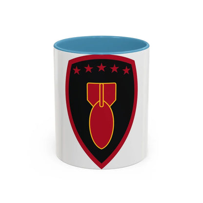 71 Ordnance Group (U.S. Army) Accent Coffee Mug-11oz-Light Blue-Go Mug Yourself