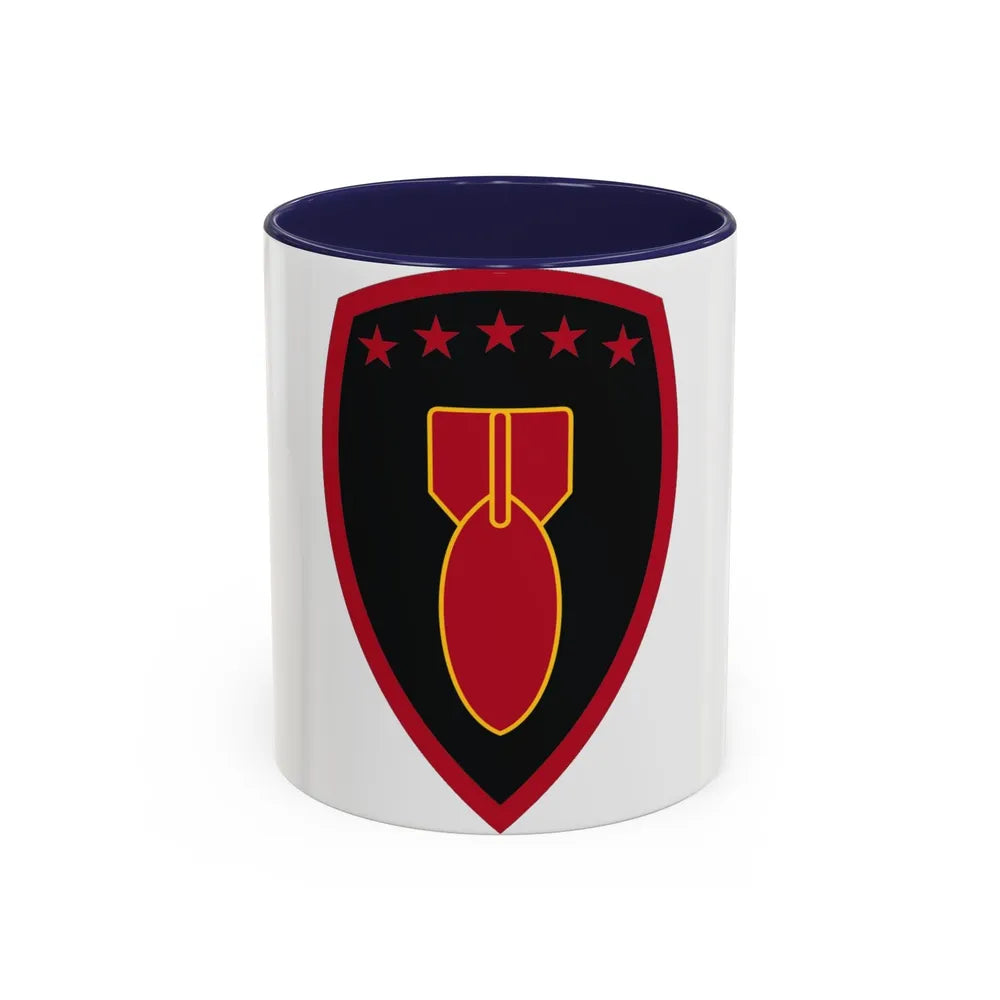 71 Ordnance Group (U.S. Army) Accent Coffee Mug-11oz-Navy-Go Mug Yourself