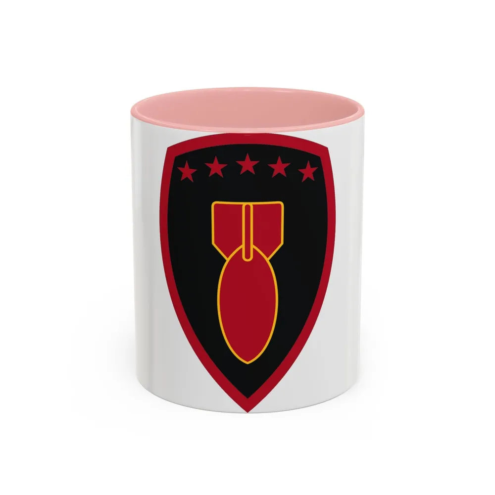 71 Ordnance Group (U.S. Army) Accent Coffee Mug-11oz-Pink-Go Mug Yourself