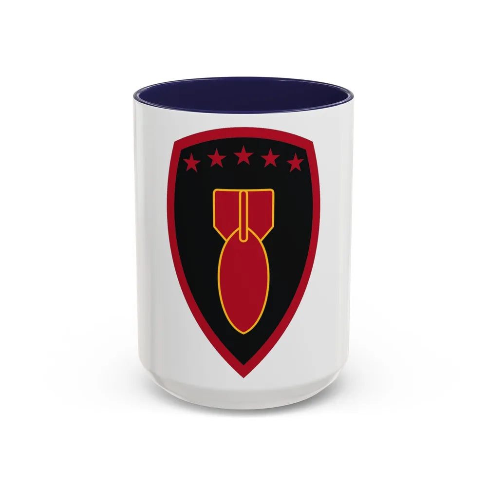 71 Ordnance Group (U.S. Army) Accent Coffee Mug-15oz-Navy-Go Mug Yourself