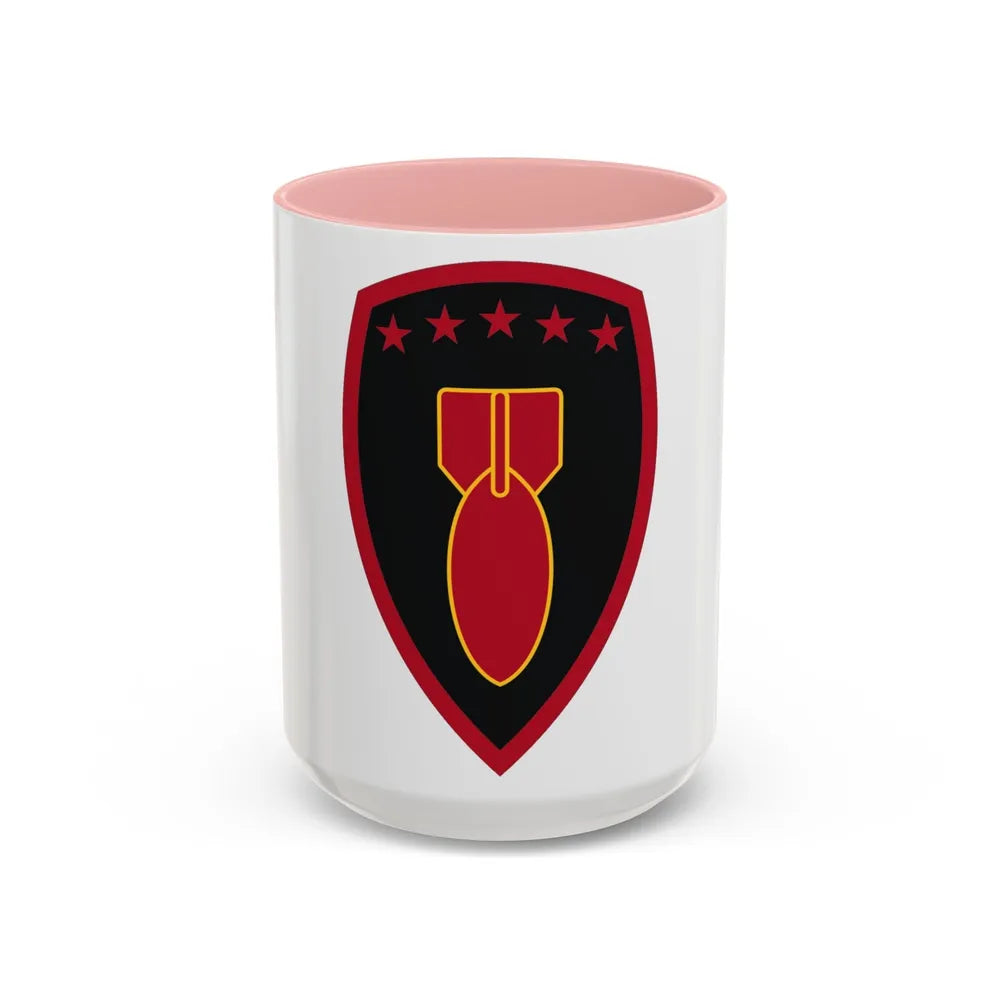 71 Ordnance Group (U.S. Army) Accent Coffee Mug-15oz-Pink-Go Mug Yourself