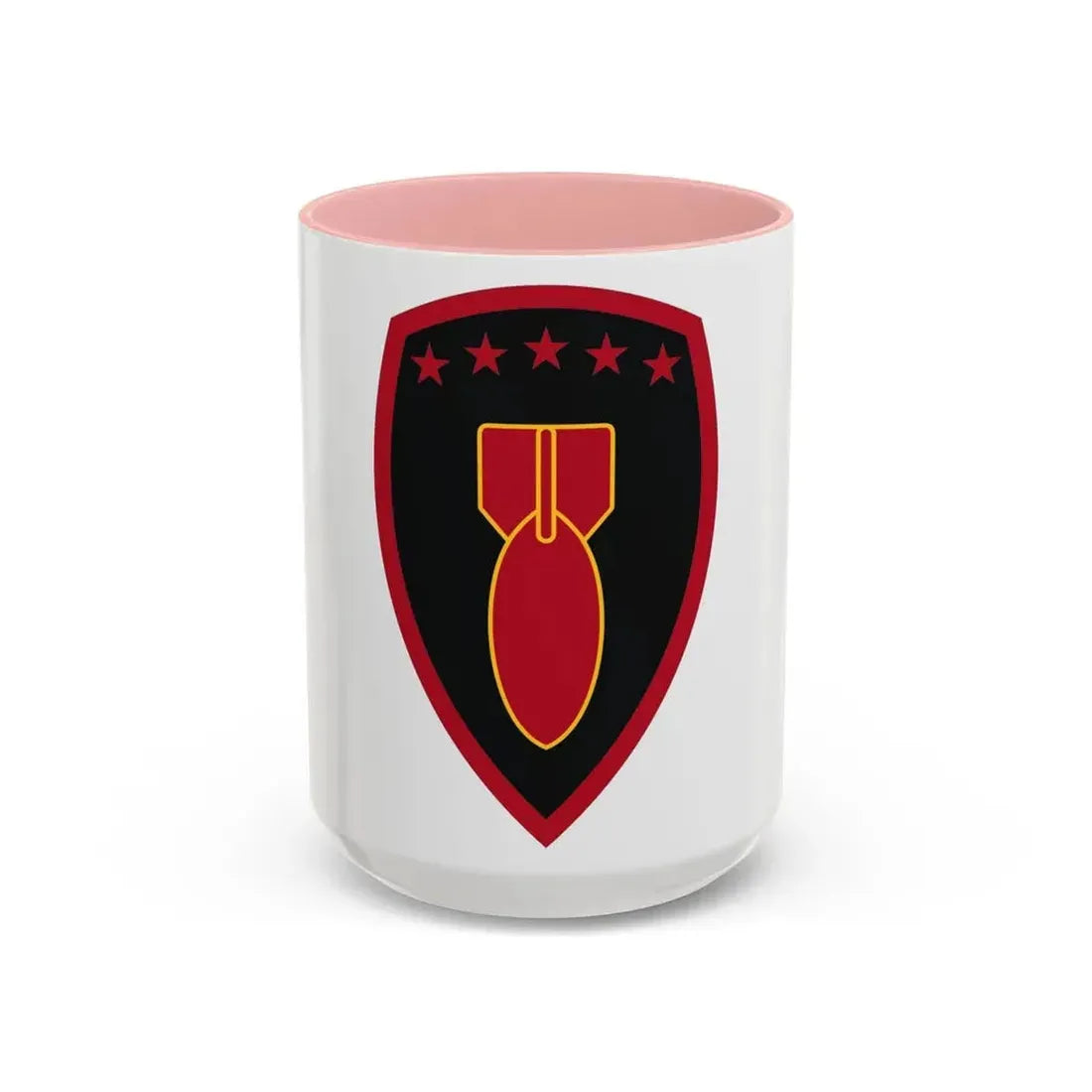 71 Ordnance Group (U.S. Army) Accent Coffee Mug 15oz Pink - Go Mug Yourself