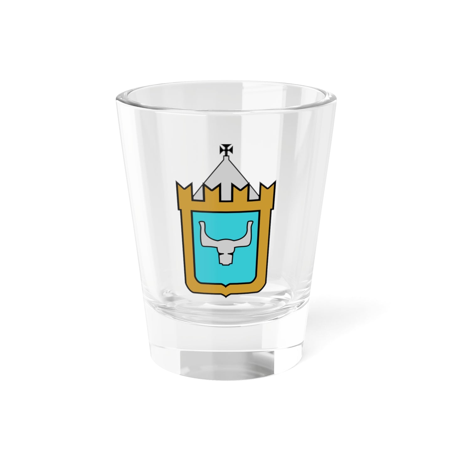 HRV Hum COA (Croatia) (Coat of Arms) Shot Glass 1.5oz