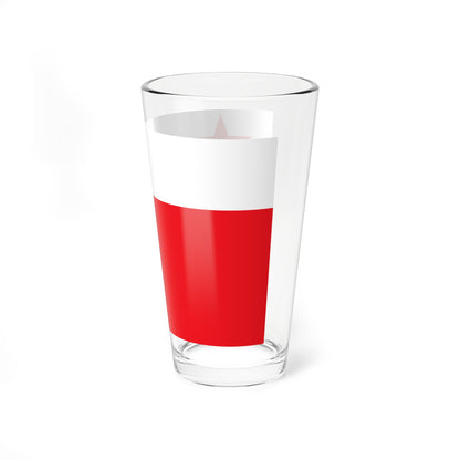 Proposed PRC national flags 017 (China) Pint Glass 16oz
