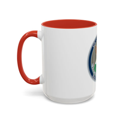 USCG Base Ketchikan (U.S. Coast Guard) Accent Coffee Mug